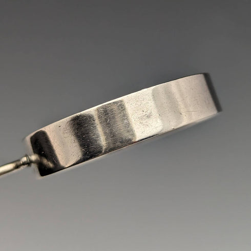 1878年 英国アンティーク 純銀製 小型ルーペ 虫眼鏡 Lawrence Emanual